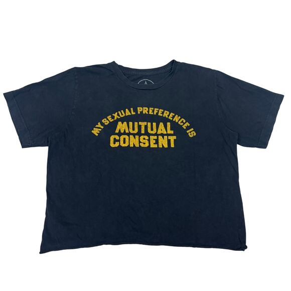 Local Authority FWRD  Mutual Consent Cropped Boxy T Shirt Women's OS - Picture 1 of 7